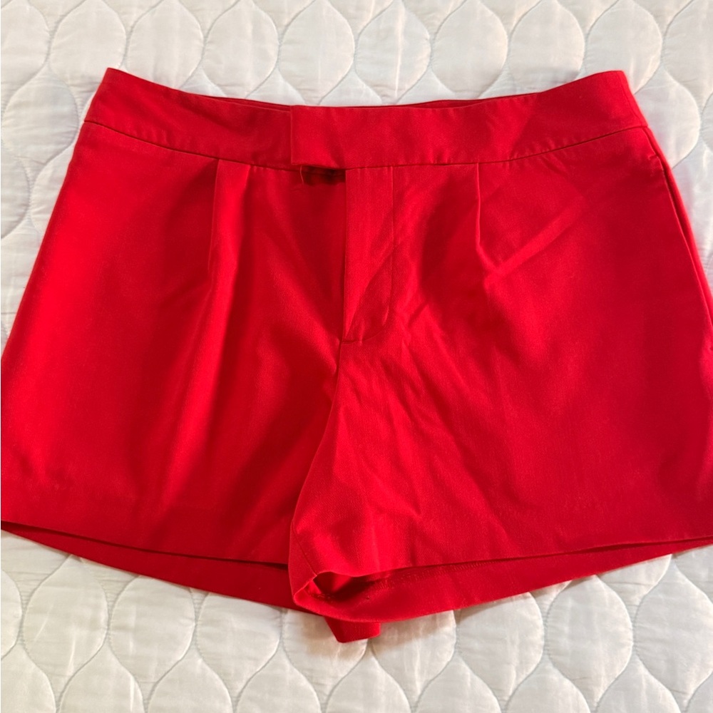 a new day Bright Red High-Waist Dress Shorts